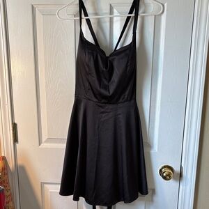 B. Darlin Black Corset-Back Mini Dress with Pockets - 9/10